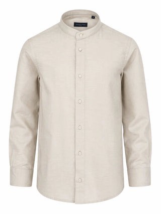 Emanuel Pris camicia alla coreana bambino ecrù