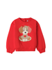 iDo felpa natalizia bambina rosso