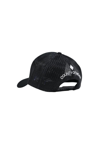 County of Milan cappello con visiera uomo con logo nero