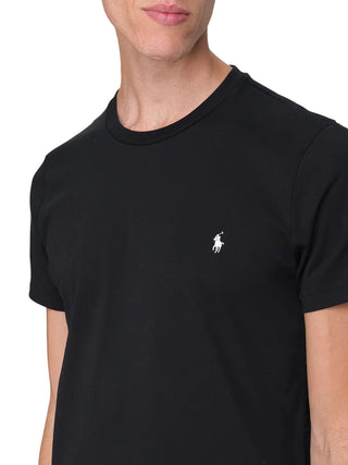 Polo Ralph Lauren T-shirt manica corta uomo in jersey nero