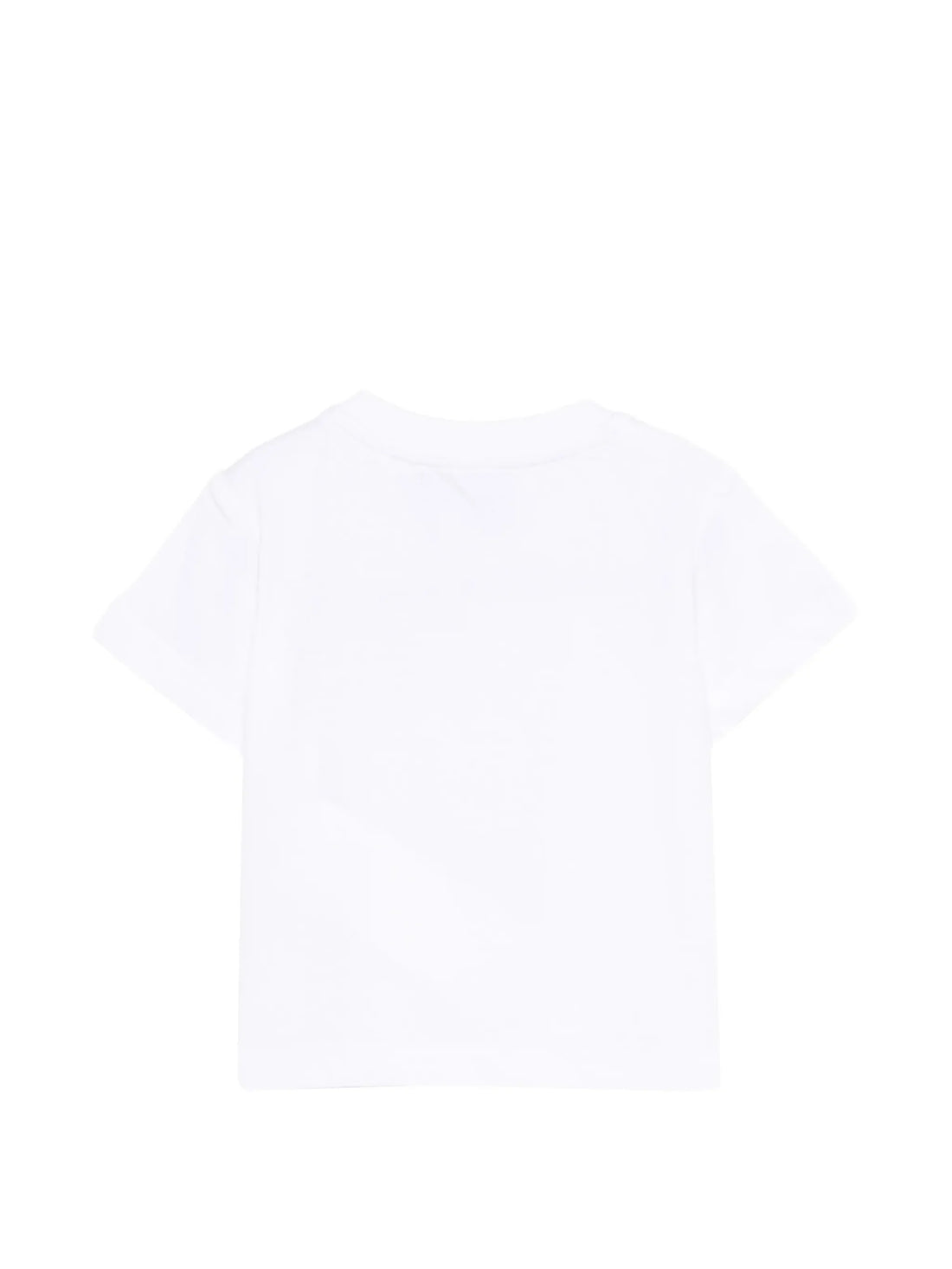 Moschino T-shirt neonato con patch orsetto bianco