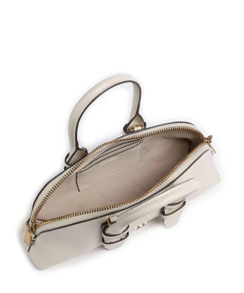 Pinko borsa Bowling Bag Horizontal in pelle panna oro