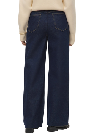 Vero Moda jeans wide leg vita alta lavaggio blu 10334174 SI330 VERO MODA 