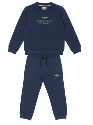 Aeronautica Militare tuta sportiva bambino con logo blu 252TF0008A B08 AERONAUTICA MILITARE