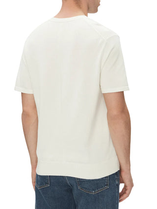 Calvin Klein maglia uomo manica corta in cotone avorio