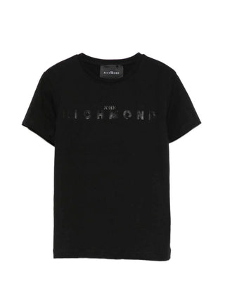 John Richmond T-shirt bambina Loceni con logo nero