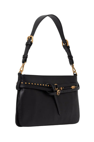 Pinko borsa a spalla Belt Bag Classic nero oro