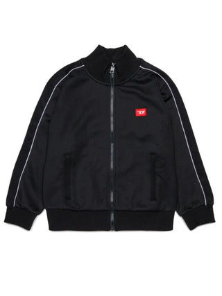 Diesel felpa con zip bambino Slockd nero J02490-KYAZB K900 DIESEL 