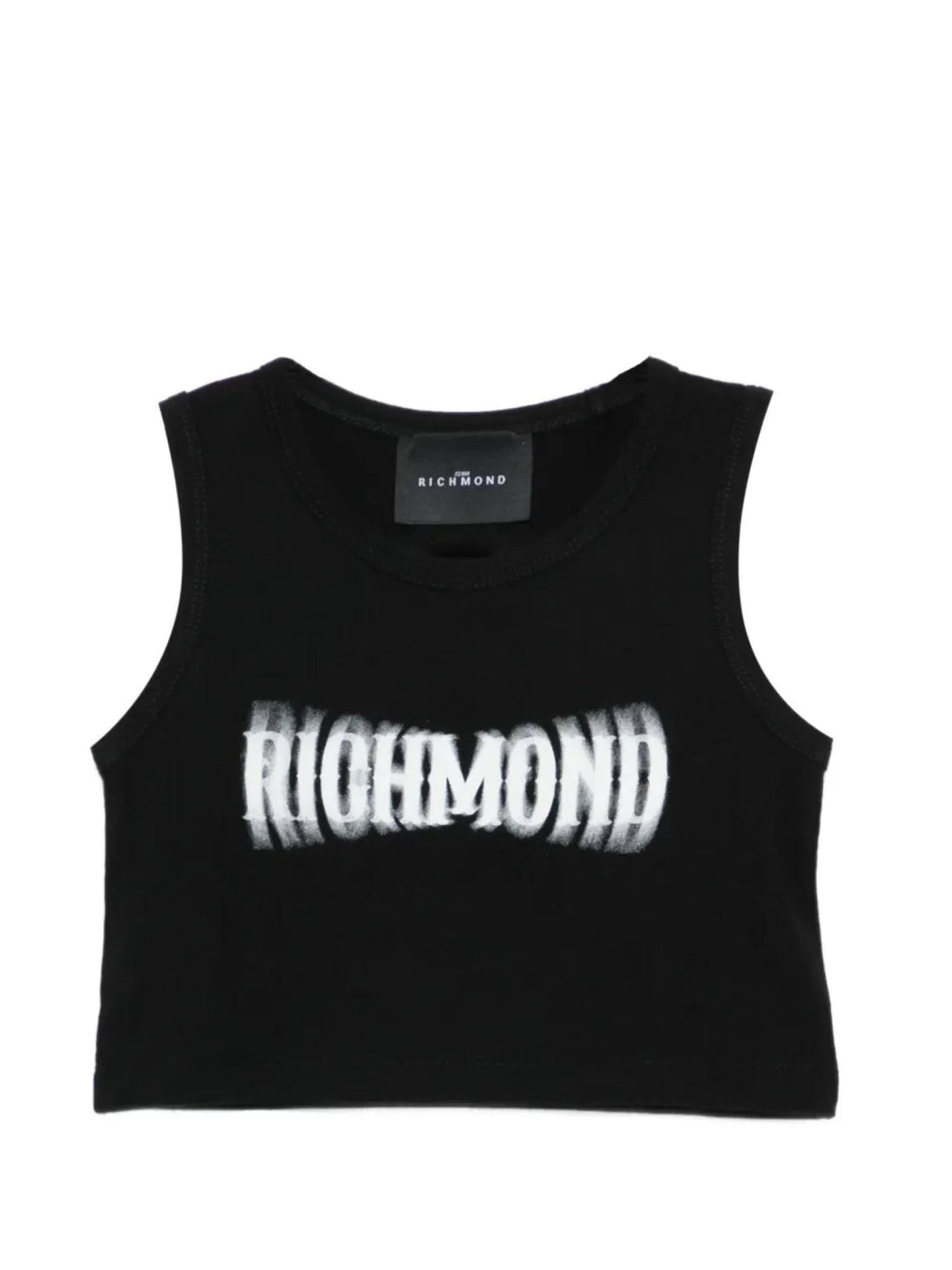 John Richmond canotta bambina Rotterdam con logo nero