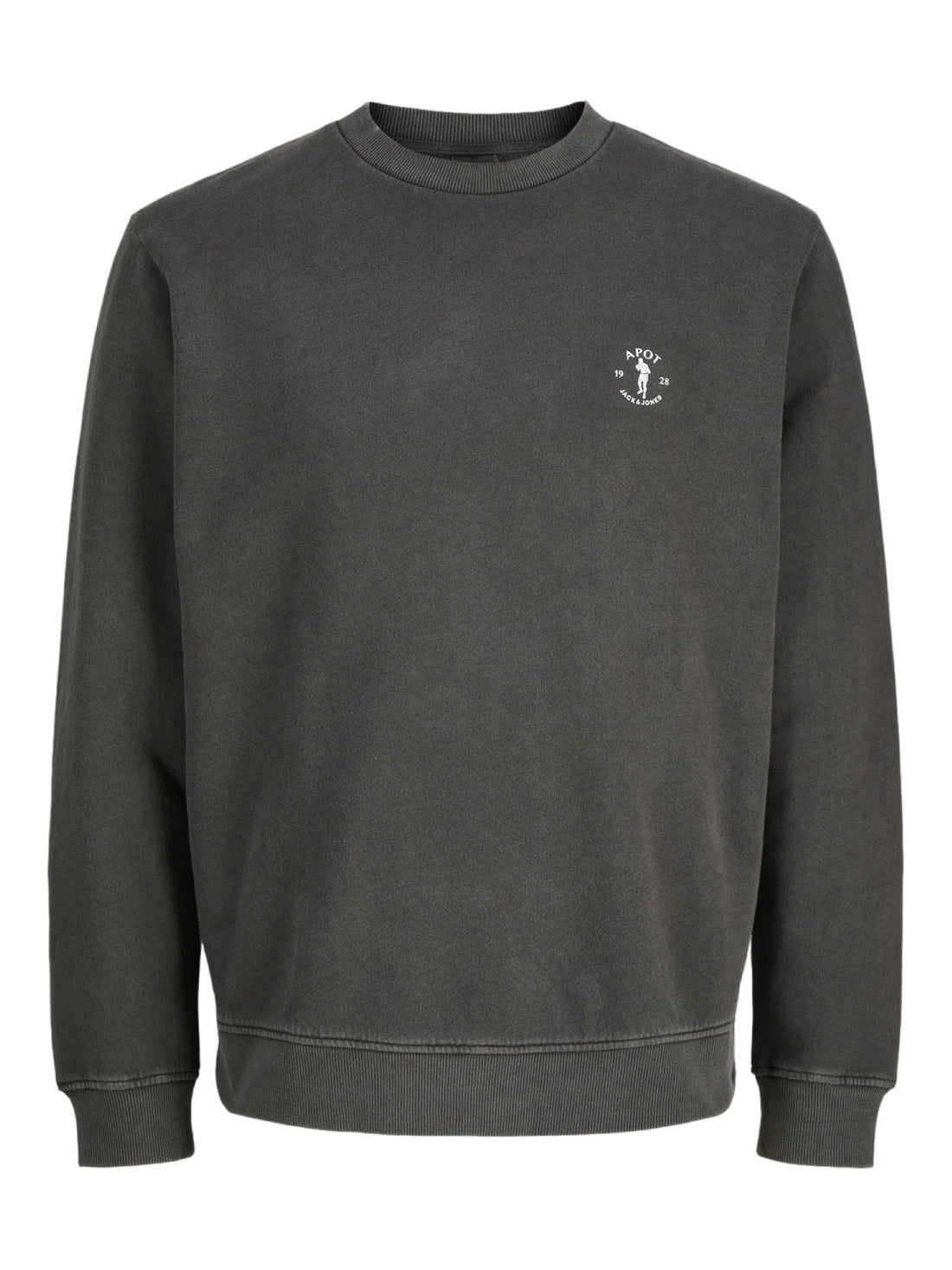 Jack&Jones felpa uomo Apot grigio antracite