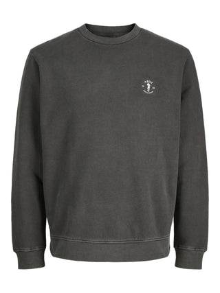 Jack&Jones felpa uomo Apot grigio antracite