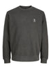 Jack&Jones felpa uomo Apot grigio antracite