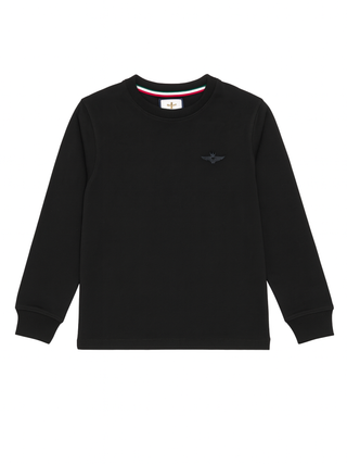 Aeronautica Militare T-shirt manica lunga bambino nero 252TS0055A N01 AERONAUTICA MILITARE