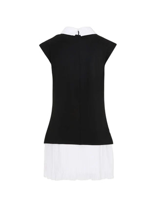 Karl Lagerfeld abito bambina con cravatta nero bianco