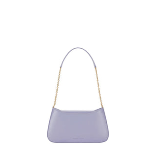 Elisabetta Franchi borsa a spalla con logo iconico lilla
