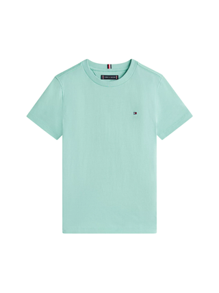 Tommy Hilfiger T-shirt manica corta bambino verde acqua
