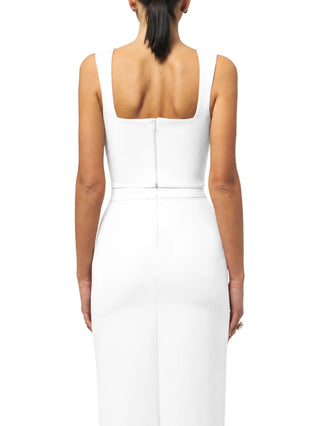 Silence top crop Straps key donna panna NP1001KEY OFF WHITE SILENCE