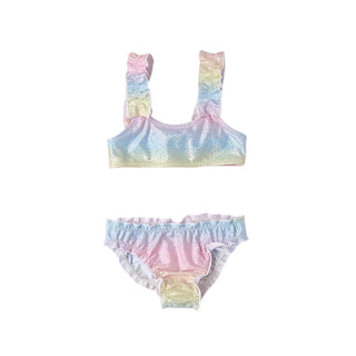iDo bikini bambina top slip bandana fantasia multicolor