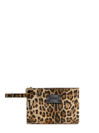 4giveness pochette donna in fantasia animalier beige