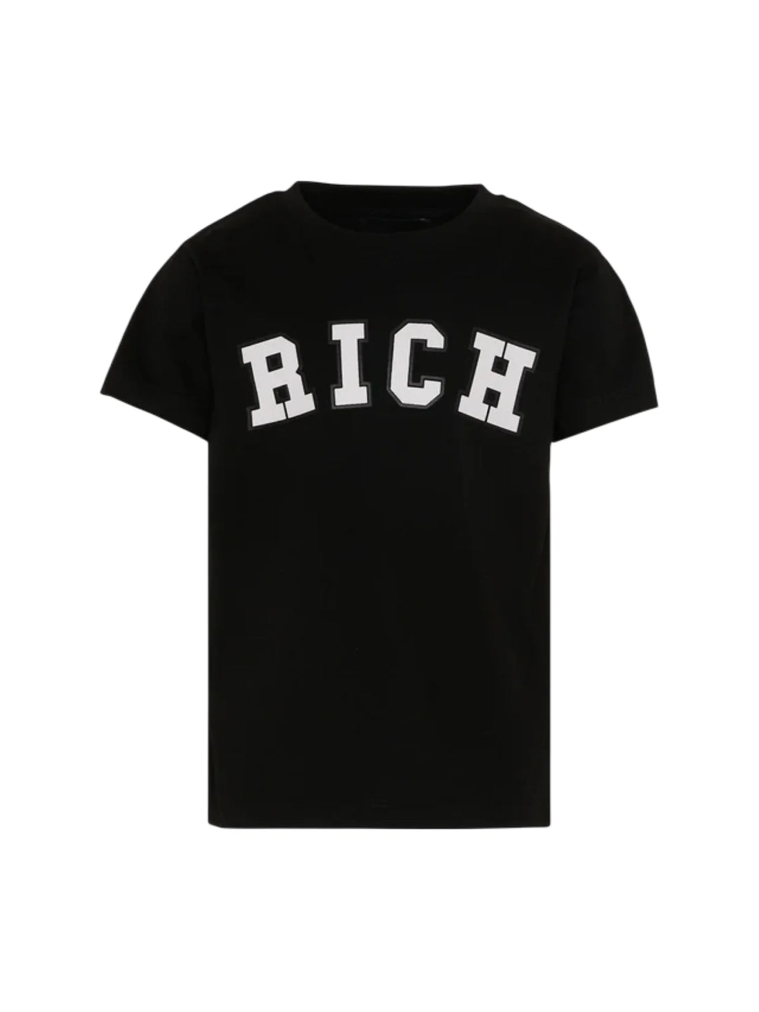 John Richmond T-shirt bambino Mapel con logo nero