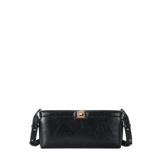 Elisabetta Franchi borsa in ecopelle con dettaglio logato nero