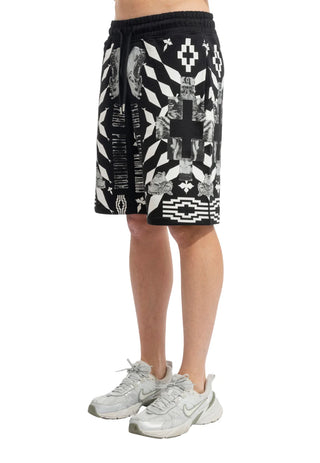 County of Milan bermuda uomo con stampe tiger nero