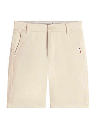 Tommy Hilfiger bermuda bambino in cotone beige