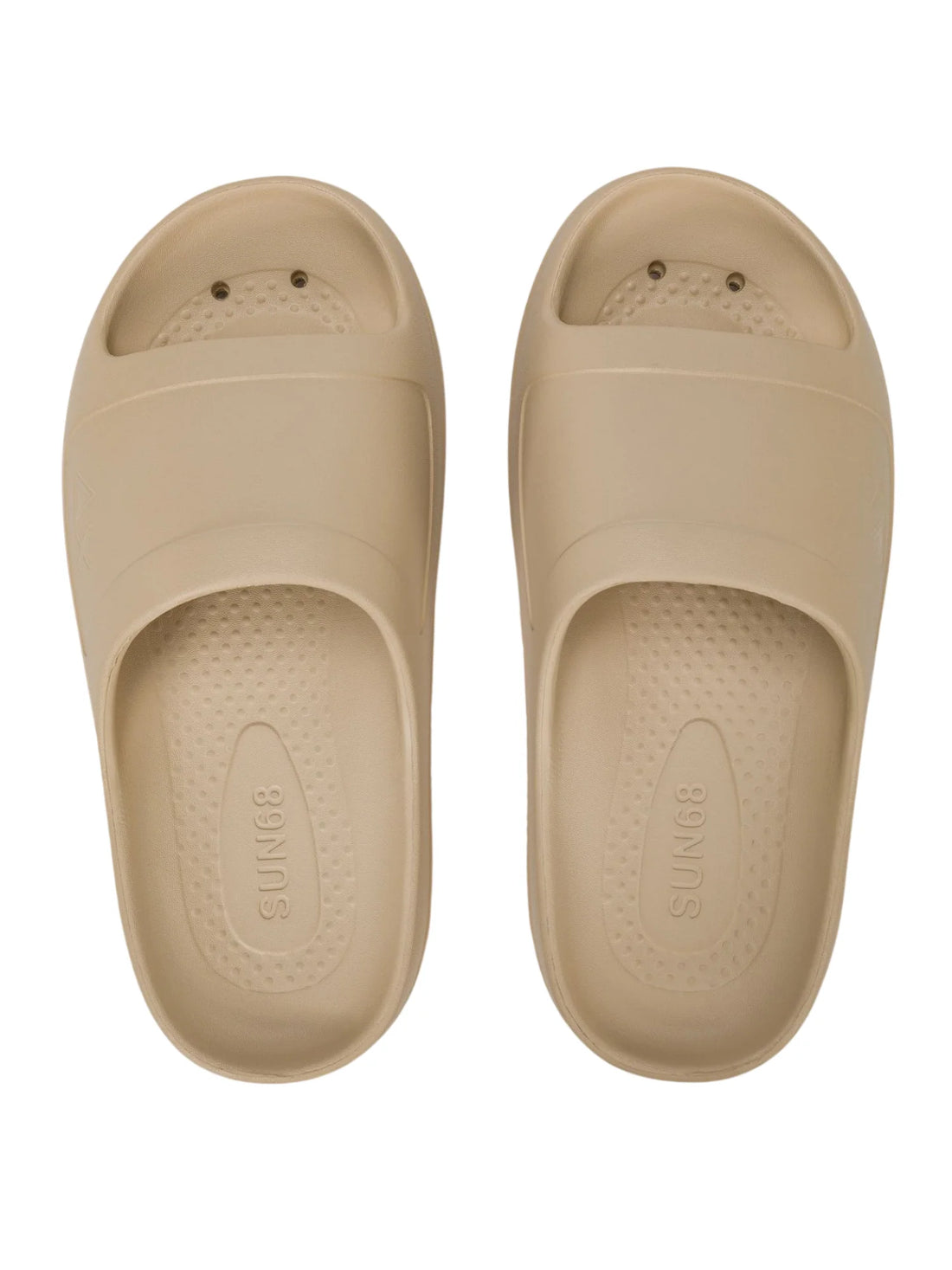 Sun68 ciabatte Slippers donna in gomma beige