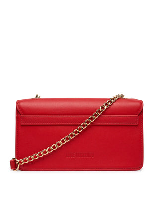 Love Moschino borsa a tracolla con placca logo rosso