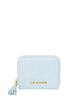 Love Moschino portafogli in ecopelle donna con nappina celeste