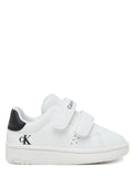 Calvin Klein sneakers bambino in ecopelle bianco