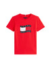 Tommy Hilfiger T-shirt manica corta stampa iconica rosso