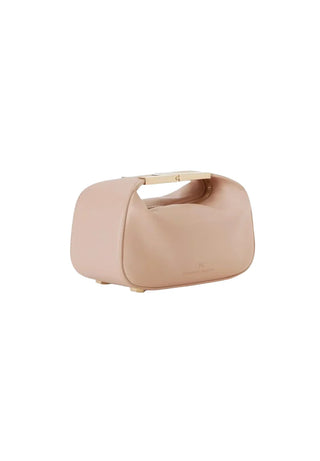 Elisabetta Franchi borsa a mano in ecopelle con placca logo nude