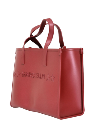 Marc Ellis borsa a mano Flat Go rosso FLAT GO RED DAHLIA-LIGHT GOLD MARC ELLIS 