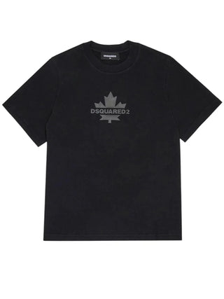 Dsquared2 T-shirt bambino manica corta nero