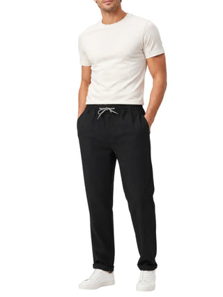 Alta Tensione pantaloni uomo tapered con coulisse nero