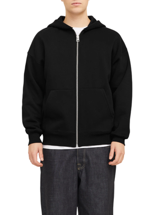 Jack&Jones felpa con cappuccio Urban nero