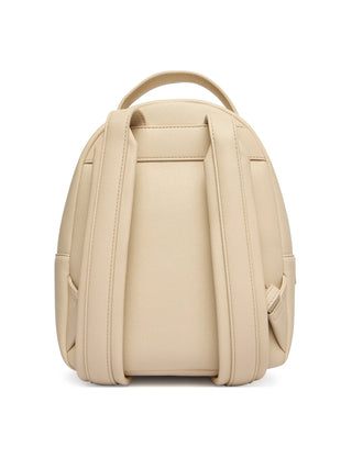 Love Moschino zaino donna in ecopelle con tasca beige chiaro