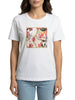 Yes Zee T-shirt manica corta con stampa multicolor bianco