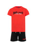 Just Cavalli completo bambino T-shirt e shorts rosso nero
