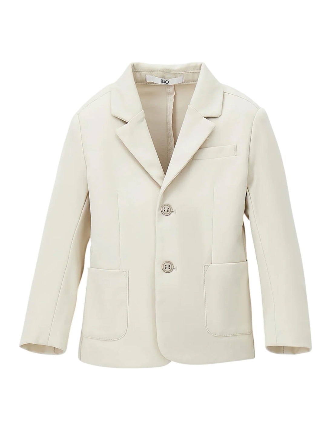 iDo giacca blazer monopetto bambino ecrù