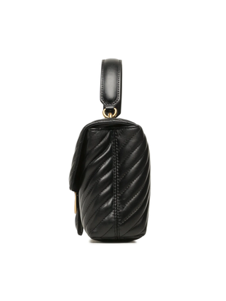 Pinko borsa Love Lady Puff Classic chevron nero oro 100043-A0GK Z99Q PINKO 