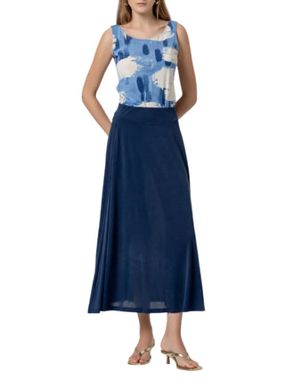 Surkana gonna svasata lunga misto modal blu