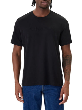 Calvin Klein T-shirt uomo manica corta con logo nero
