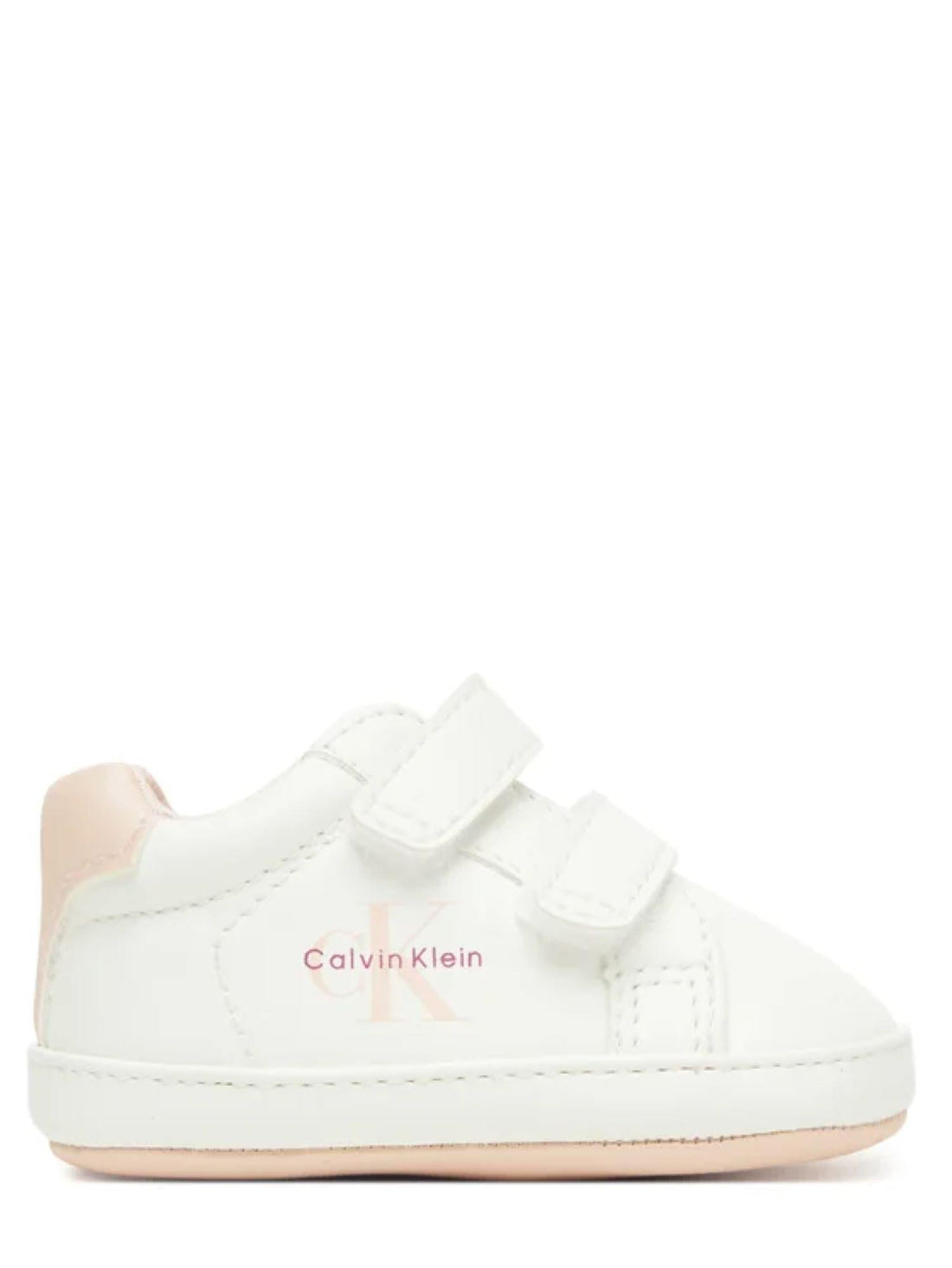 Calvin Klein scarpette neonata con strappi bianco