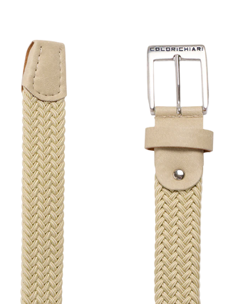 Colori Chiari cintura intrecciata bambino beige