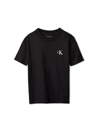 Calvin Klein Jeans T-shirt unisex bambino manica corta nero