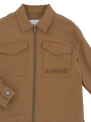 Dondup giacca camicia bambino con tasconi marrone