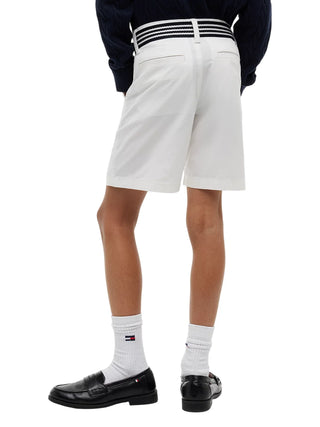 Tommy Hilfiger shorts bambino con cintura bianco