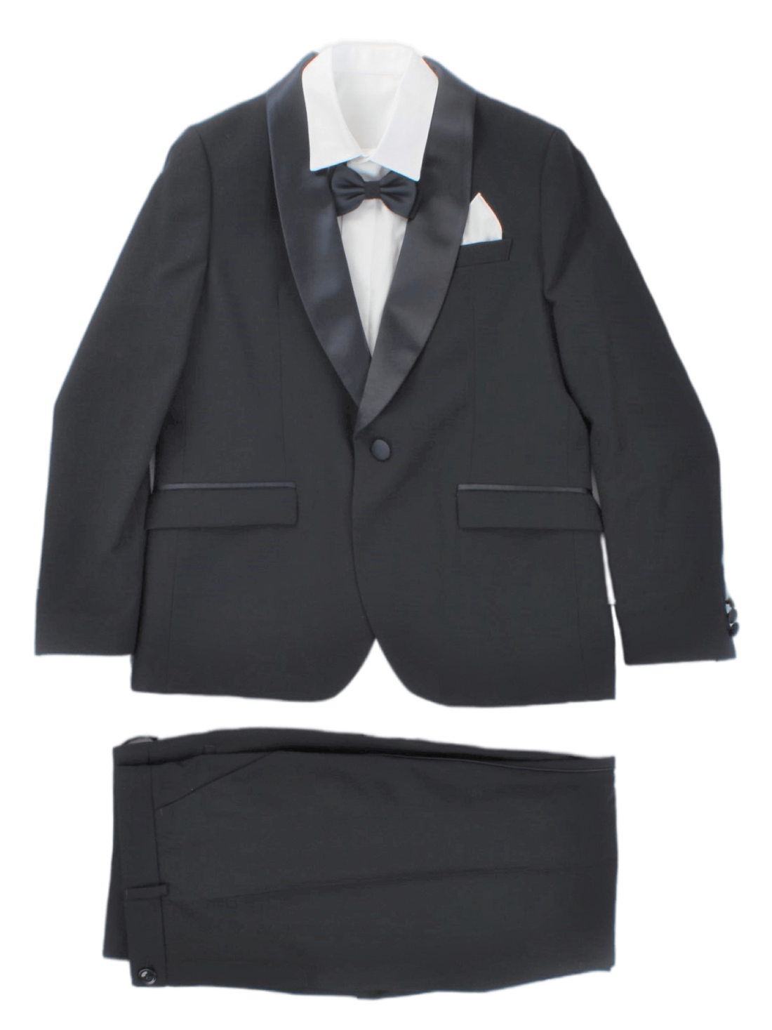 Brando completo elegante giacca camicia pantaloni nero